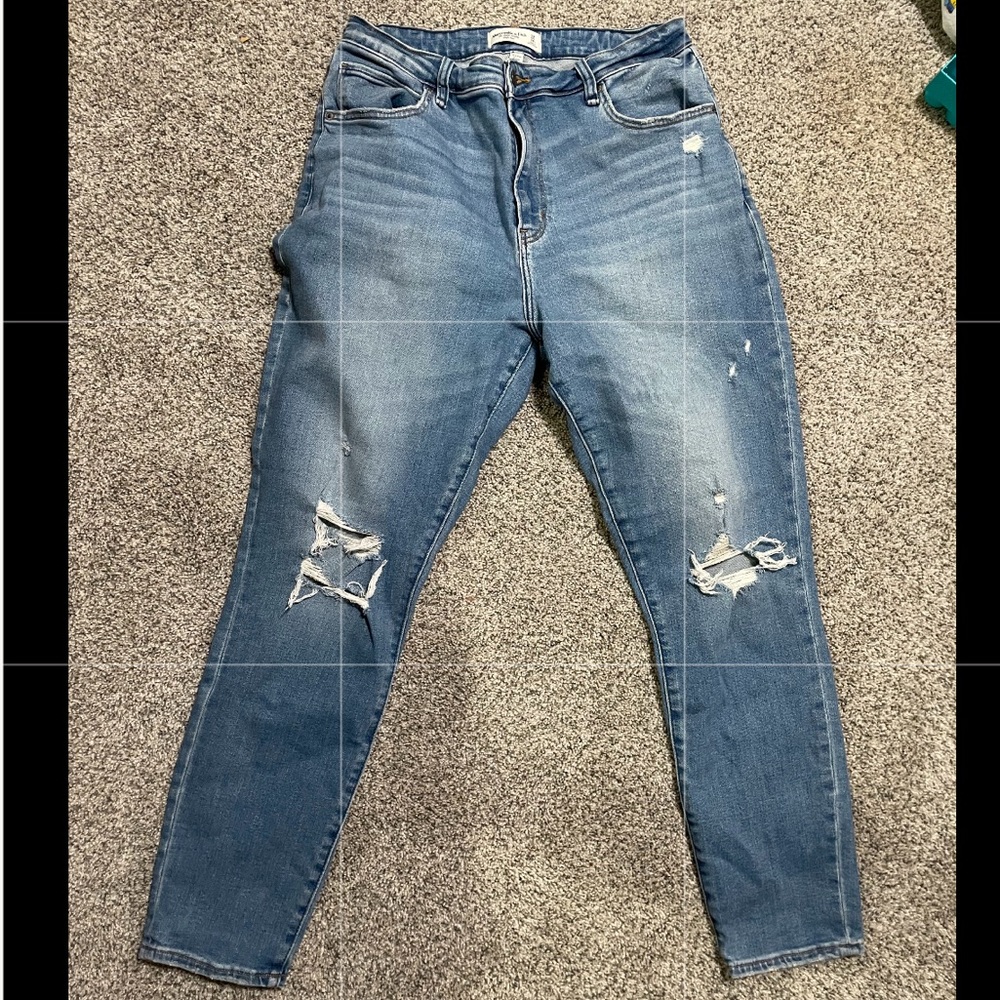 Abercrombie jeans size 32/14 curve love